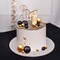 66 Pieces Mini Balloon Cake Topper Set - Includes Faux Pearl Balls and Cake Picks in Gold and Black for DIY Cake Insert Topper, Perfect for Anniversary, Graduation, Birthday Party, and Baby Shower Decorations
